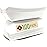 Mr Miracle 7 Inch Paper Hot Dog Tray in White. Pack of 100. Disposable, Recyclable and Fully Biodegradable. Made in USA