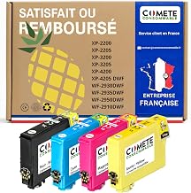 COMETE - Cartouches d'encre Compatibles avec EPSON 604XL - Lot de 4