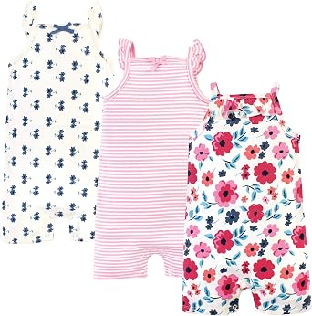 Touched by Nature Baby Unisex Baby Organic Cotton Rompers
