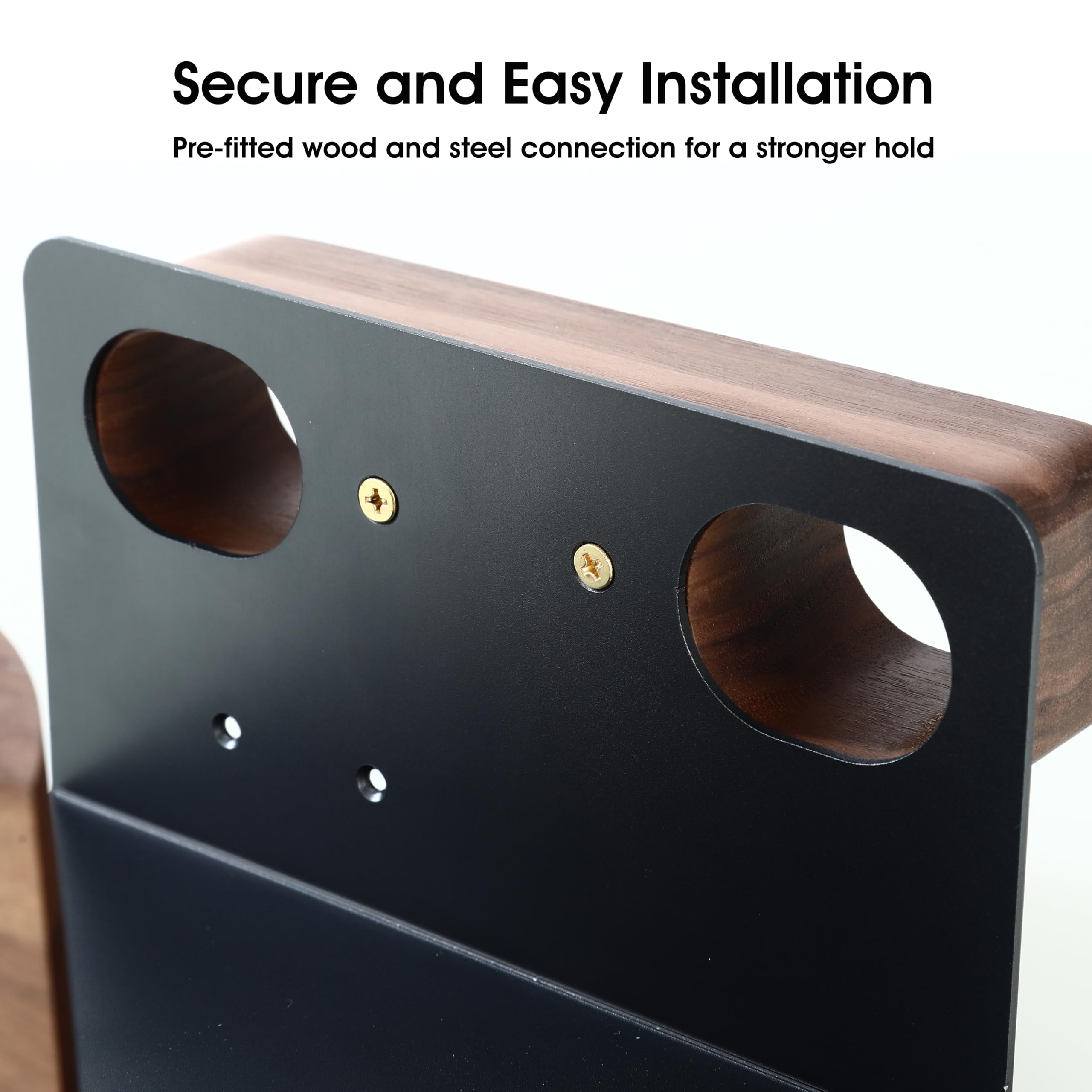 Supporto da parete in legno di noce per cuffie VR con caricabatterie, compatibile con Meta/Oculus Quest 3, 2, Quest 3S, Rift, Vive, VR Headset Display Hanger Shelf