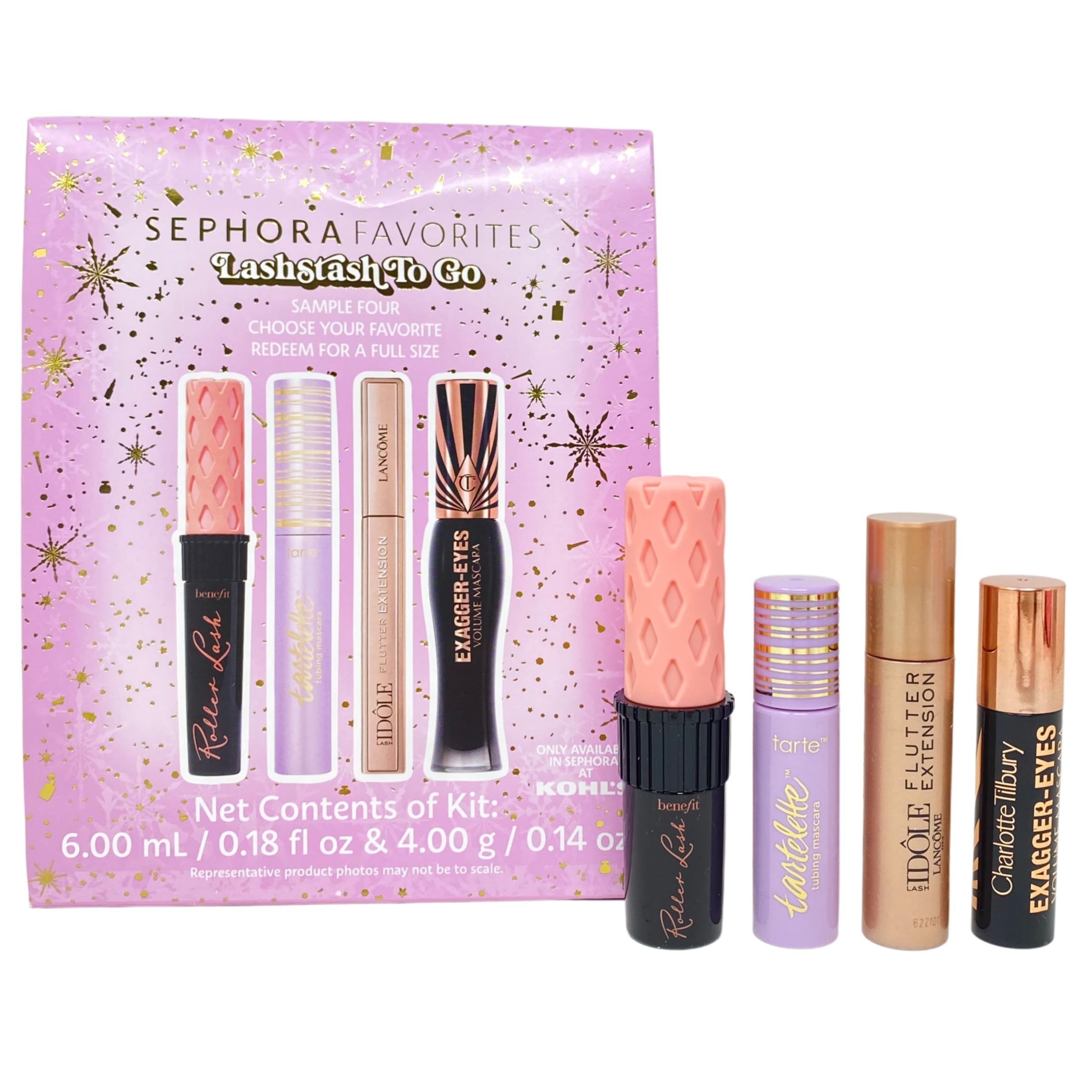 Sephora Favorites LashStash To Go Limited Edition 4-Piece Mini Mascara Set