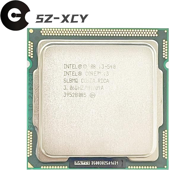 I3-540 3.0 GHz Dual-Core CPU Processor 4M 73W LGA 1156 Compatible with Desktop Computers Processing computer data