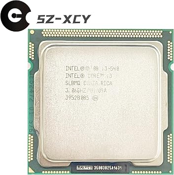 I3-540 3.0 GHz Dual-Core CPU Processor 4M 73W LGA 1156 Compatible with Desktop Computers Processing computer data