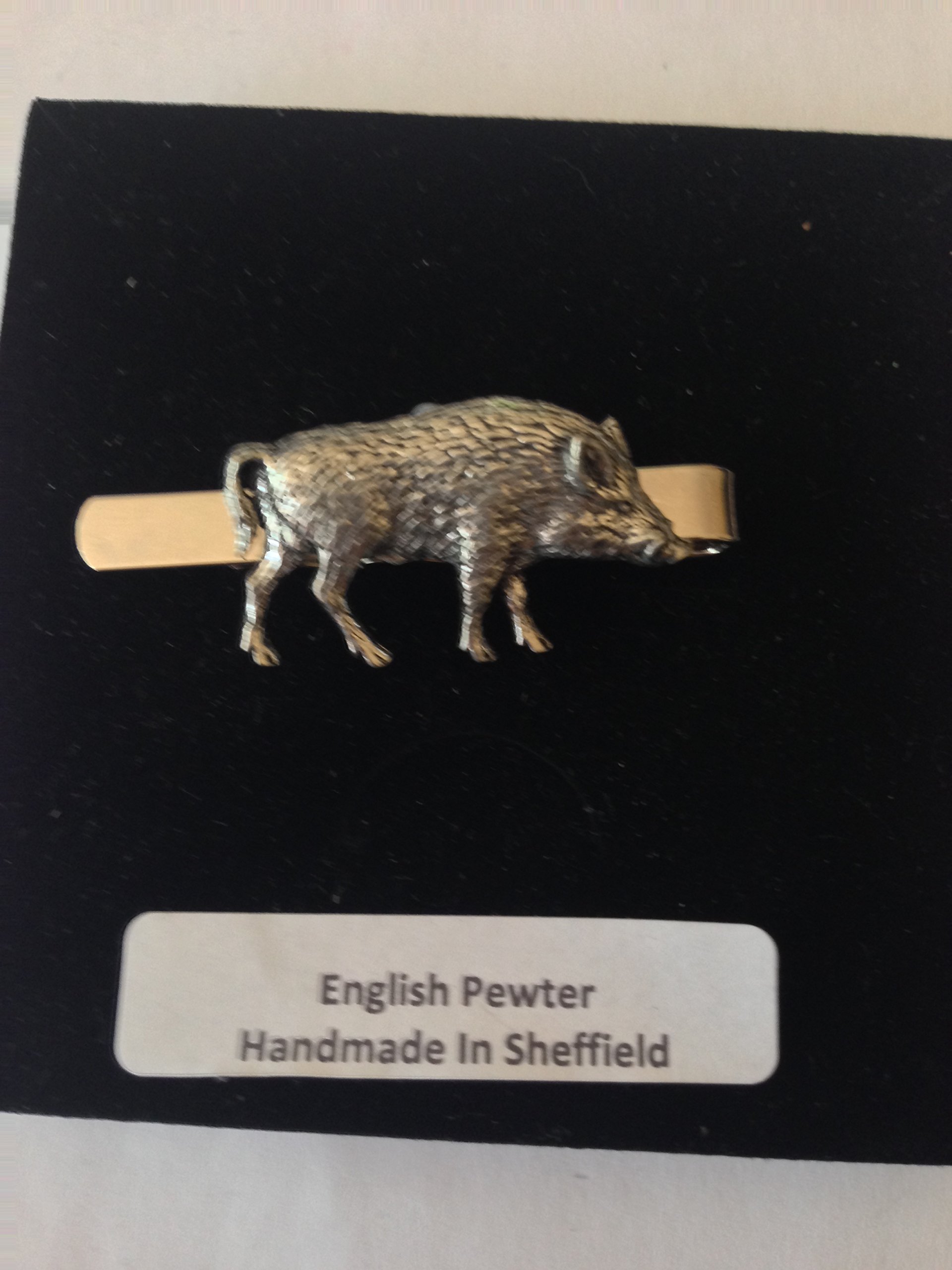 Fermacravatta Con Scottish Terrier In Peltro Inglese - Fatto A Mano A Sheffield - Prideindetails, Confezione Regalo - 2