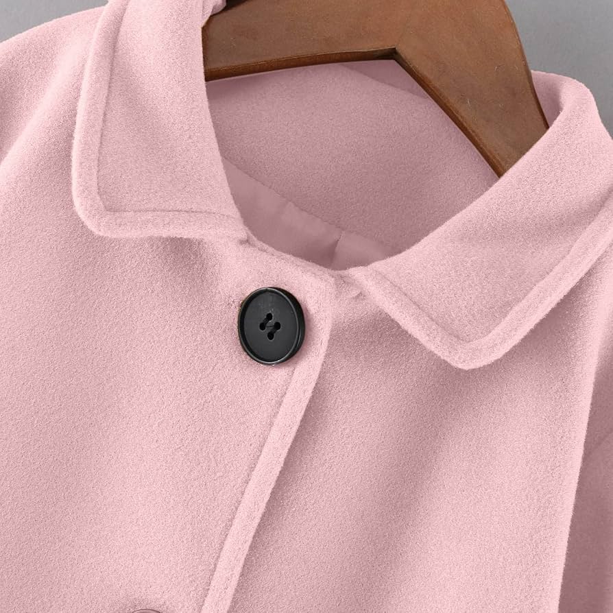 Amazon.com: ZHIZAIHU Toddler Girls Single Breasted Wool