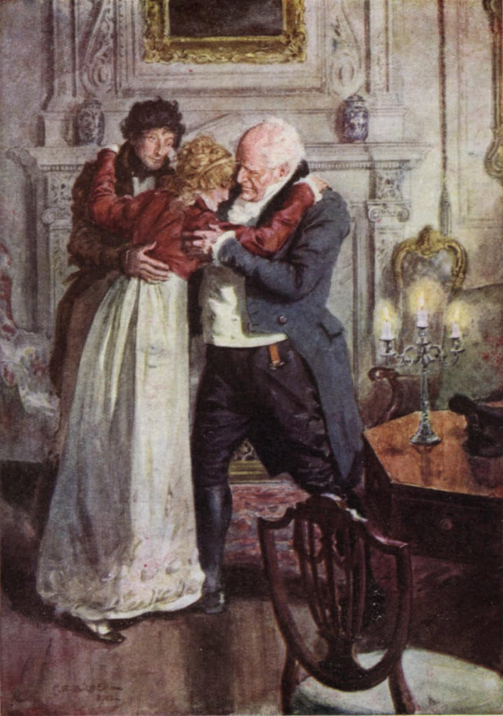 ARTXLXXBN Famous Painting Canvas Artwork Graffiti Print Illustration for the Broad Highway a Romance by Charles Edmund Brock Portrait Canvas Image for Home Decor 60x90cm
