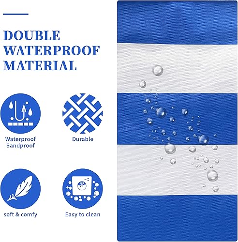 Miniatura 7 de Binggemen Bolsa grande impermeable multiusos para piscina, picnic, playa, compras, Bolsa grande impermeable multiusos para piscina, picnic, playa,