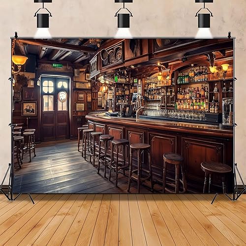 Miniatura 10 de Telón de fondo de bar de salón occidental, vintage, vaquero occidental, retro, comedor, cafetería, fondo fotográfico, tema del salvaje oeste, Con