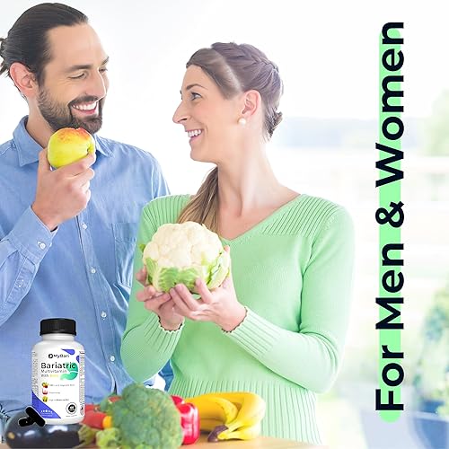 Miniatura 5 de Multivitamínico bariátrico todo en uno con hierro, fabricado en Estados Unidos, para hombres y mujeres, soporta manga gástrica y bypass con más de
