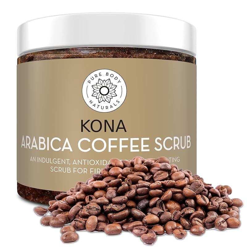 Esfoliante corporal de café Arábica Pure Body Naturals com cafeína, 340 g