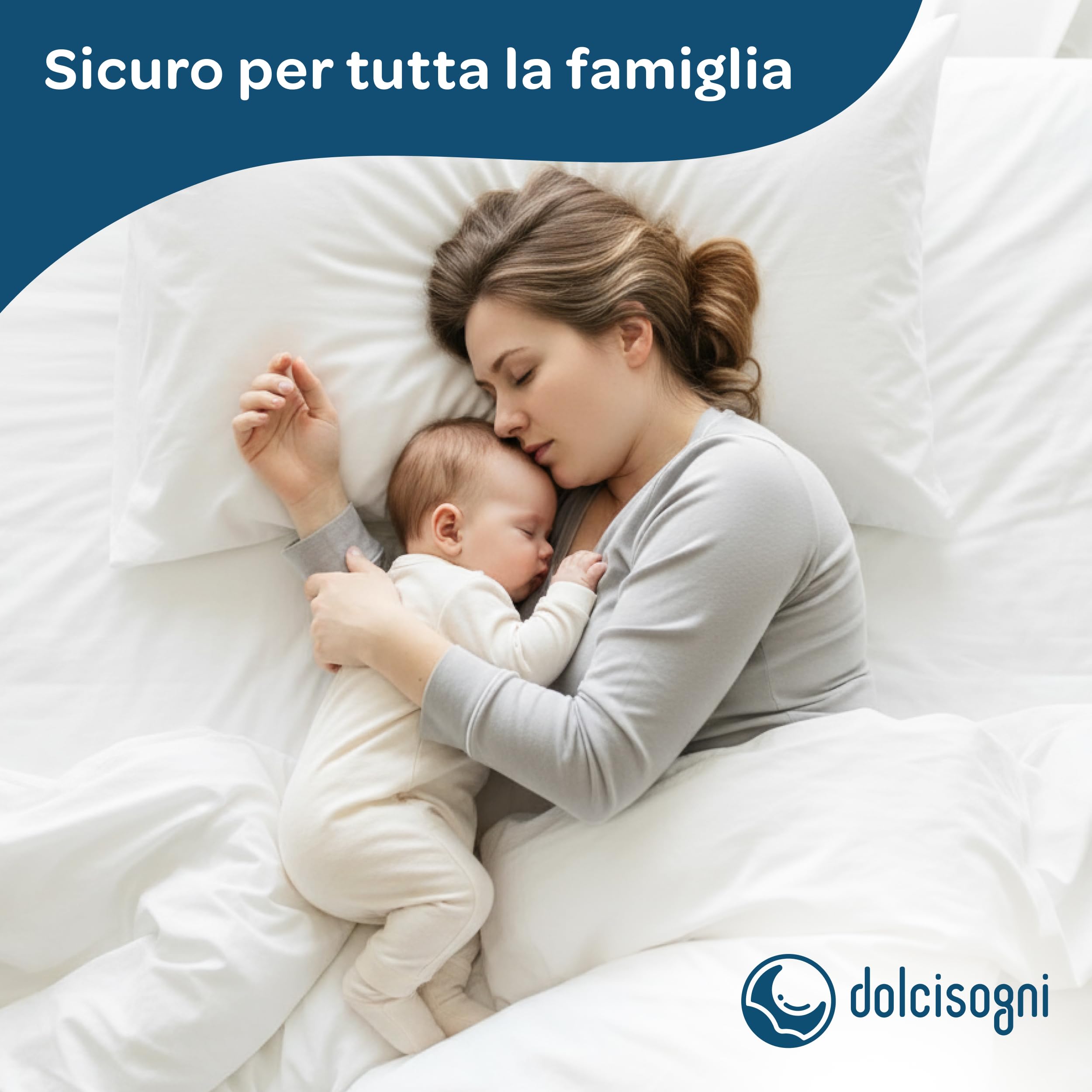DOLCI SOGNI Materasso per Divano Letto Matrimoniale 140x190, Materasso Waterfoam Ortopedico Antibatterico H14 cm, 100% Made in Italy, Adatto anche come Materasso 140x190 per Letto
