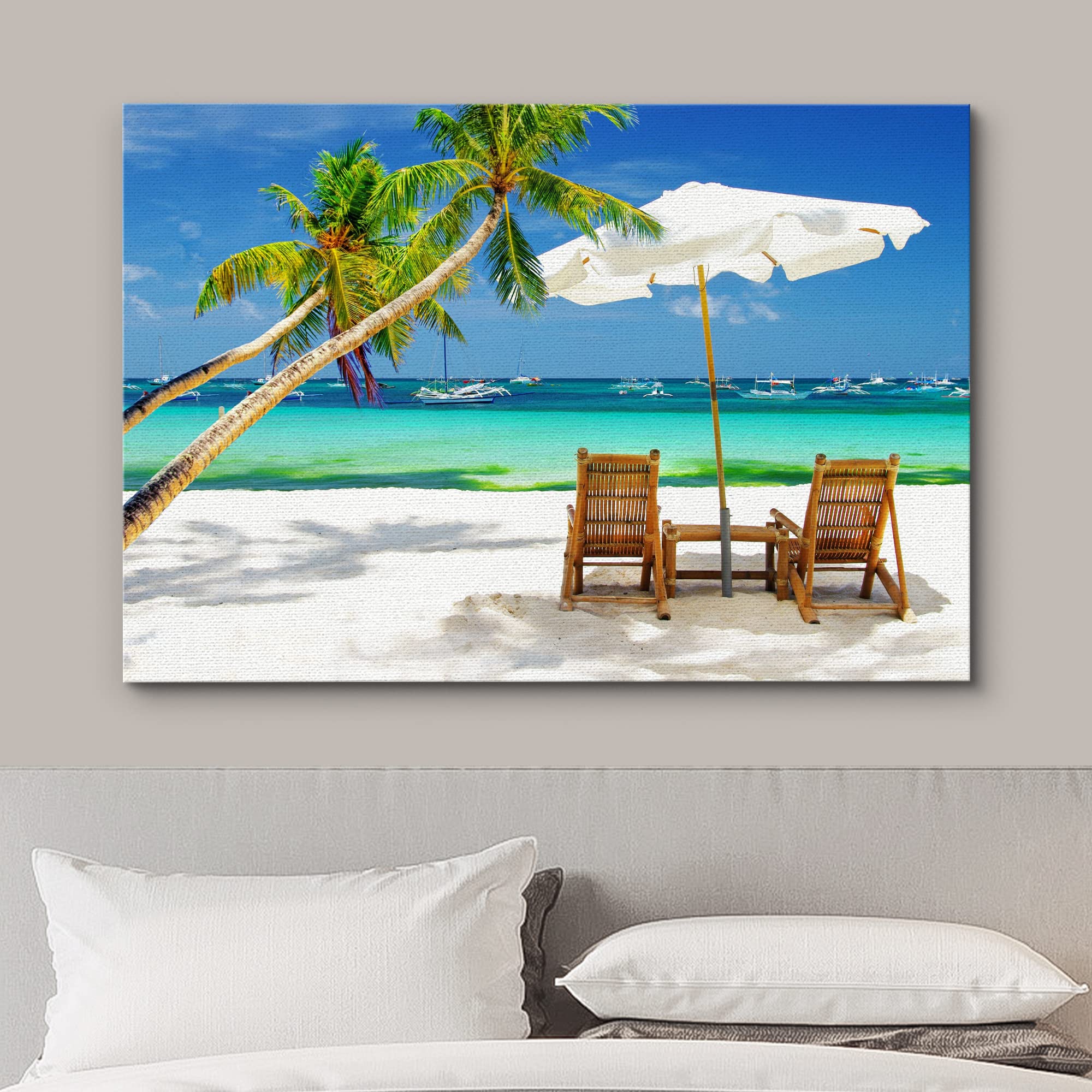 Wall26 - Tropical Vacation at The Beach - Canvas Art Wall Decor