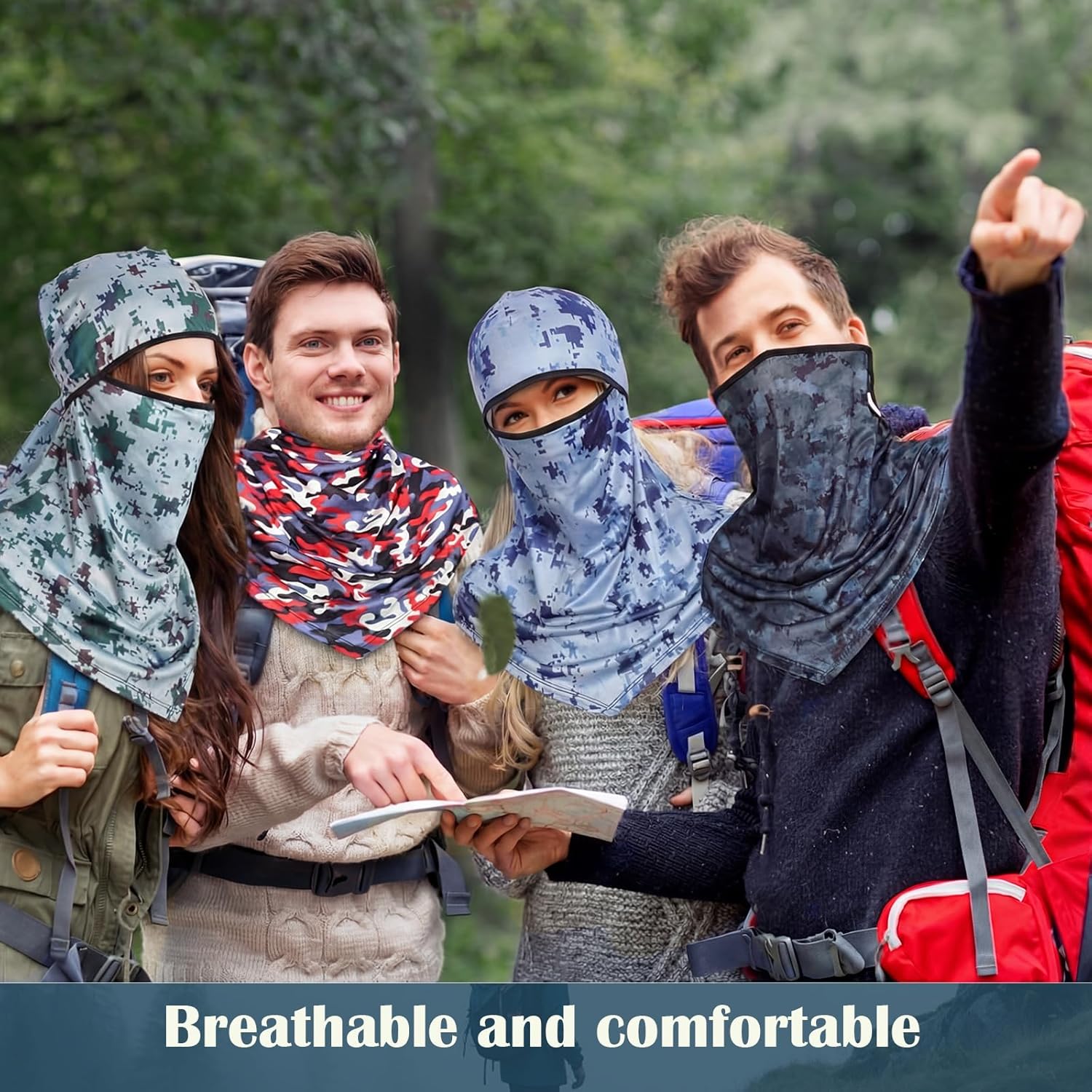 Balaclava Full Face Masks Summer Balaclava Long Face and Neck Cover Breathable Sun Protection for Men Women