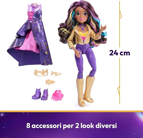 Unicorn Academy - L'Ecole des Licornes - Poupée Mannequin Sophia 24 Cm Bal Masqué - Poupée Et Accessoires À Collectionner - Jouets Inspirés De La Série L'Ecole des Licornes - Jouet Enfant 4 Ans et + - 7