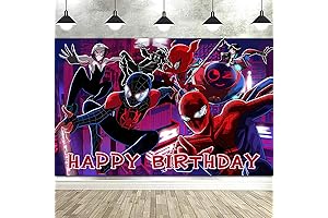 Superhero Spider-Man Backdrop for a Spidey Birthday Celebration