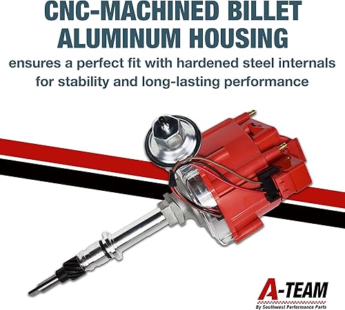 Miniatura 5 de A-Team Performance - Bobina de distribuidor completo HEI 65K - Compatible con AMC Jeep Straight 6 232 3.8L y 258 4.2L Instalación de un solo cable