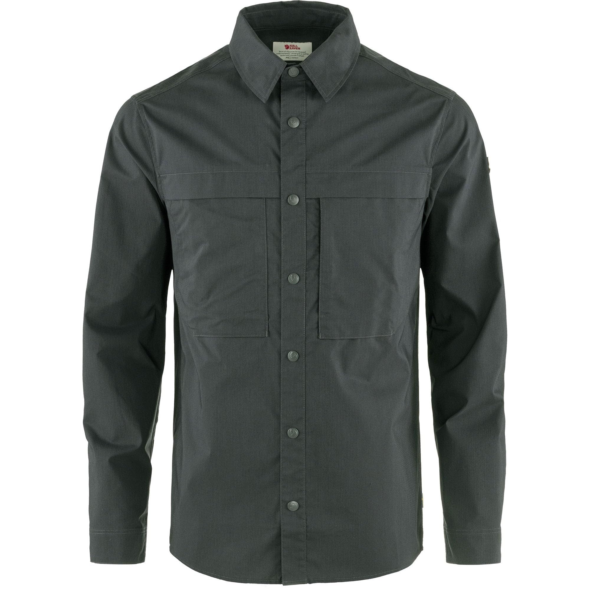 Fjällräven Men's Dark Grey Fjallraven Abisko Trail Shirt Ls Large