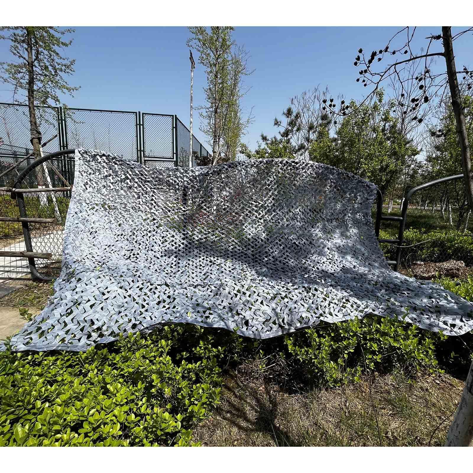 Camouflage Net, Jacht Camo Netten, 1,5x3/2x2/3x4/4x5/5x6/6x7m Grijs Camouflage Schaduw Netten, Voor Militaire Decoratie/patio Zonnebrandcrème,grey-3x7m/9.8 * 23ft