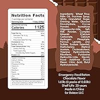 Vista 2 de Suministro de alimentos de emergencia - Ración de supervivencia de chocolate - 20 años de vida útil - 3 días