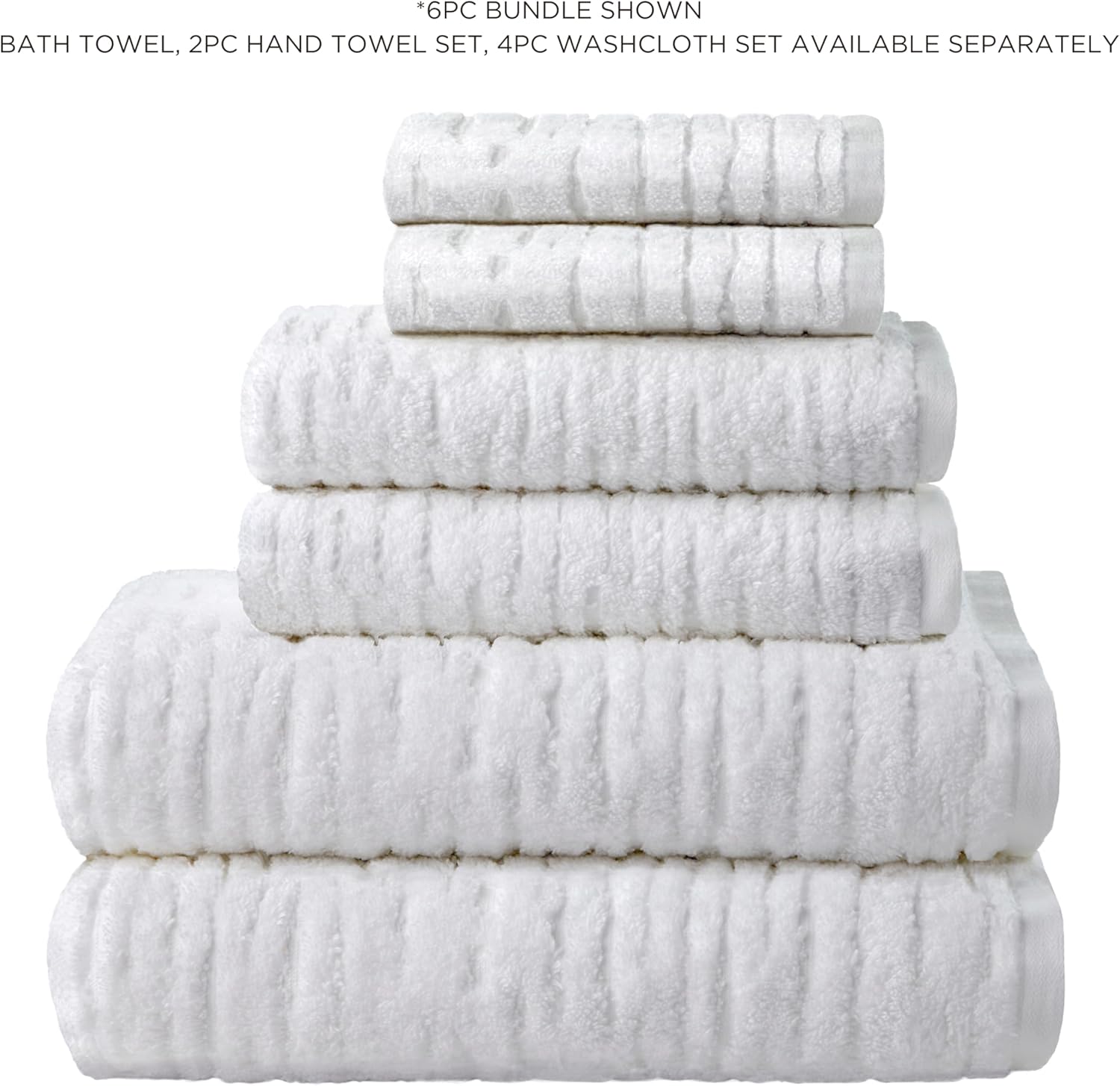 SKL Home CloudSoft Cotton Luxury 2-Piece Hand Towel Set, White - Image 7