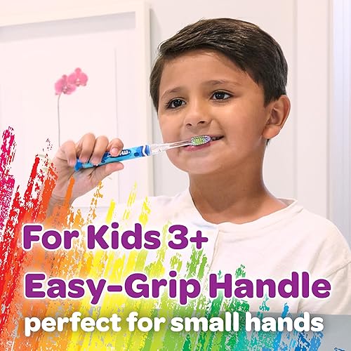 Miniatura 4 de GUM - 202RK Crayola Timer - Cepillo de dientes ligero (cepillo de dientes individual), cerdas suaves, el embalaje puede variar