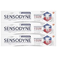 Vista 11 de Sensodyne Sensitivity & Gum Whitening Toothpaste, Toothpaste for Sensitive Teeth & Gum Problems, 3.4 Ounces (Pack of 3)