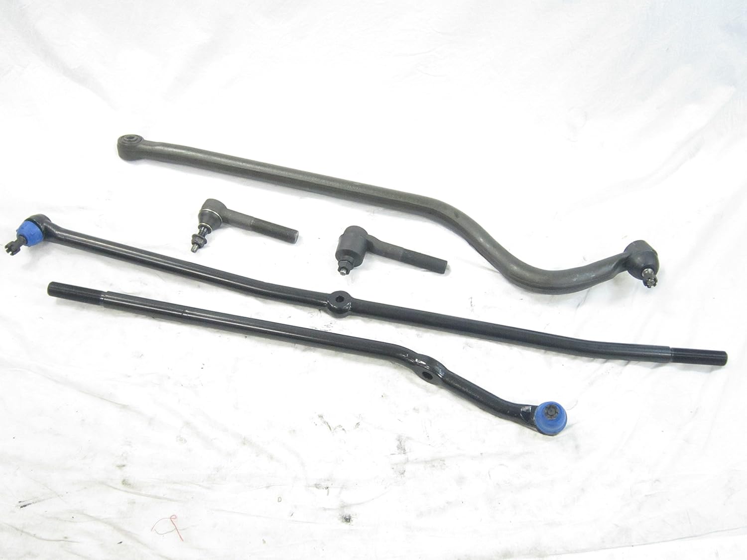 5PC Suspension and Steering Kit: 1 Track Bar, Drag Link, 1 Inner Tie Rod, 2 Outer Tie Rods. Fits Dodge Ram 1500/2500/3500, see description details for years & features