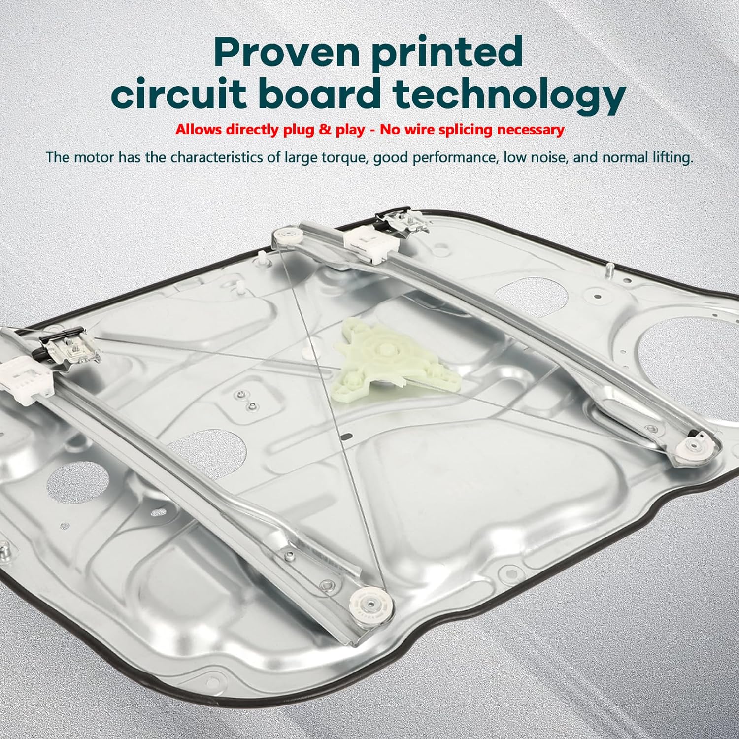 FINDAUTO Power Window Regulator fit for 2010-2012 for Hyundai Elantra Front Right Passenger Side,Without Motor 749-349