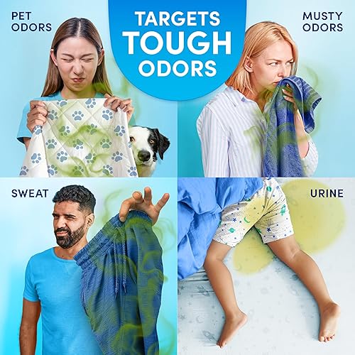 Miniatura 5 de Downy Rinse - Removedor de olores de lavandería, aroma de algodón fresco, suavizante de tela y enjuague para eliminar olores de lavandería, combate