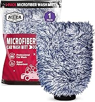 Vista 12 de AIDEA Manopla de microfibra para lavado de auto, paquete de 2, sin arañazos y sin pelusas, guantes de microfibra de chenilla de alta calidad