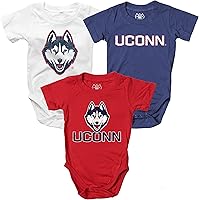 Vista 114 de Wes and Willy Baby College Team - Paquete de 3 mamelucos de algodón