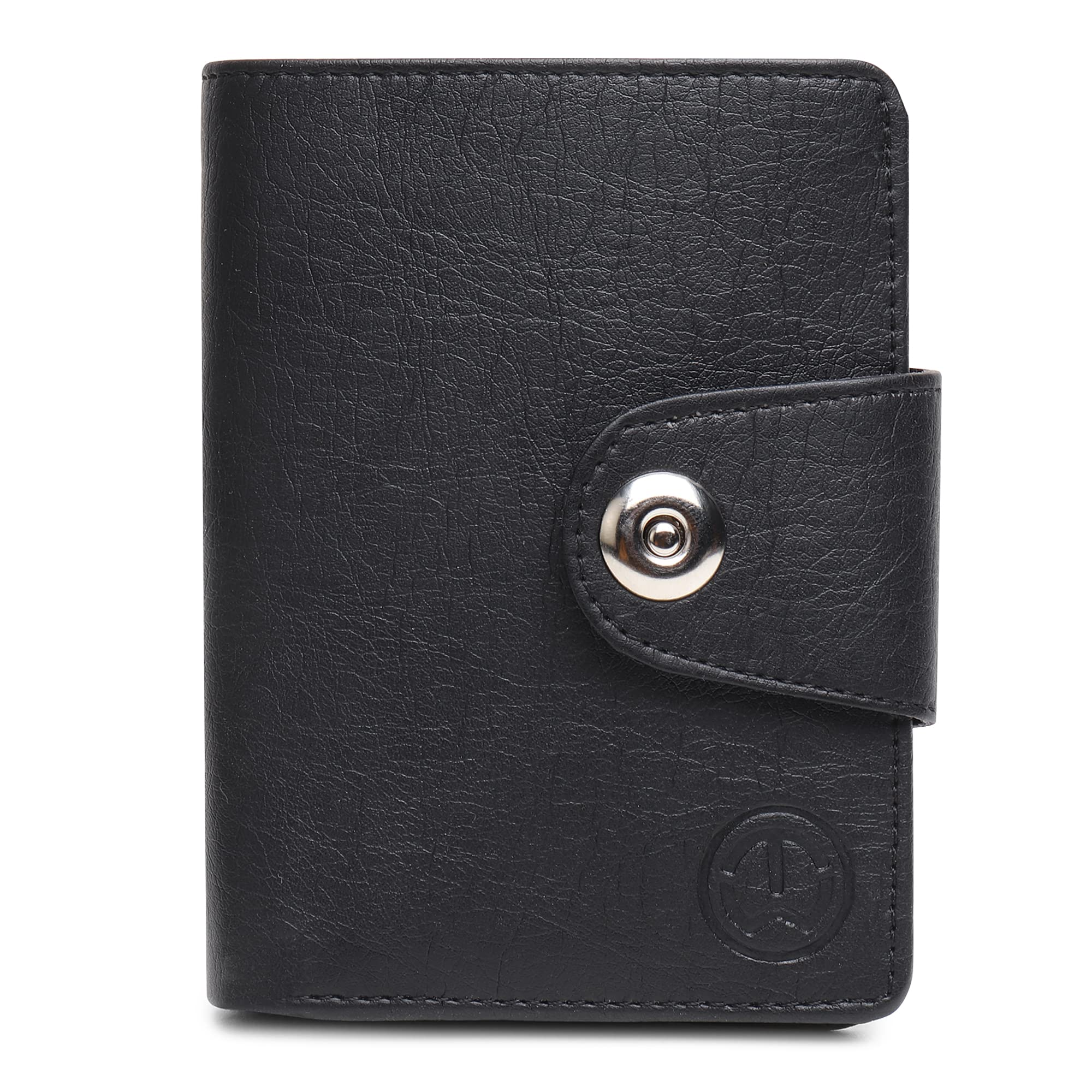 tnw Bi-Fold Black Artificial Leather Hand Crafted Wallet for Women and Girls with Magnetic Flap-picture-13