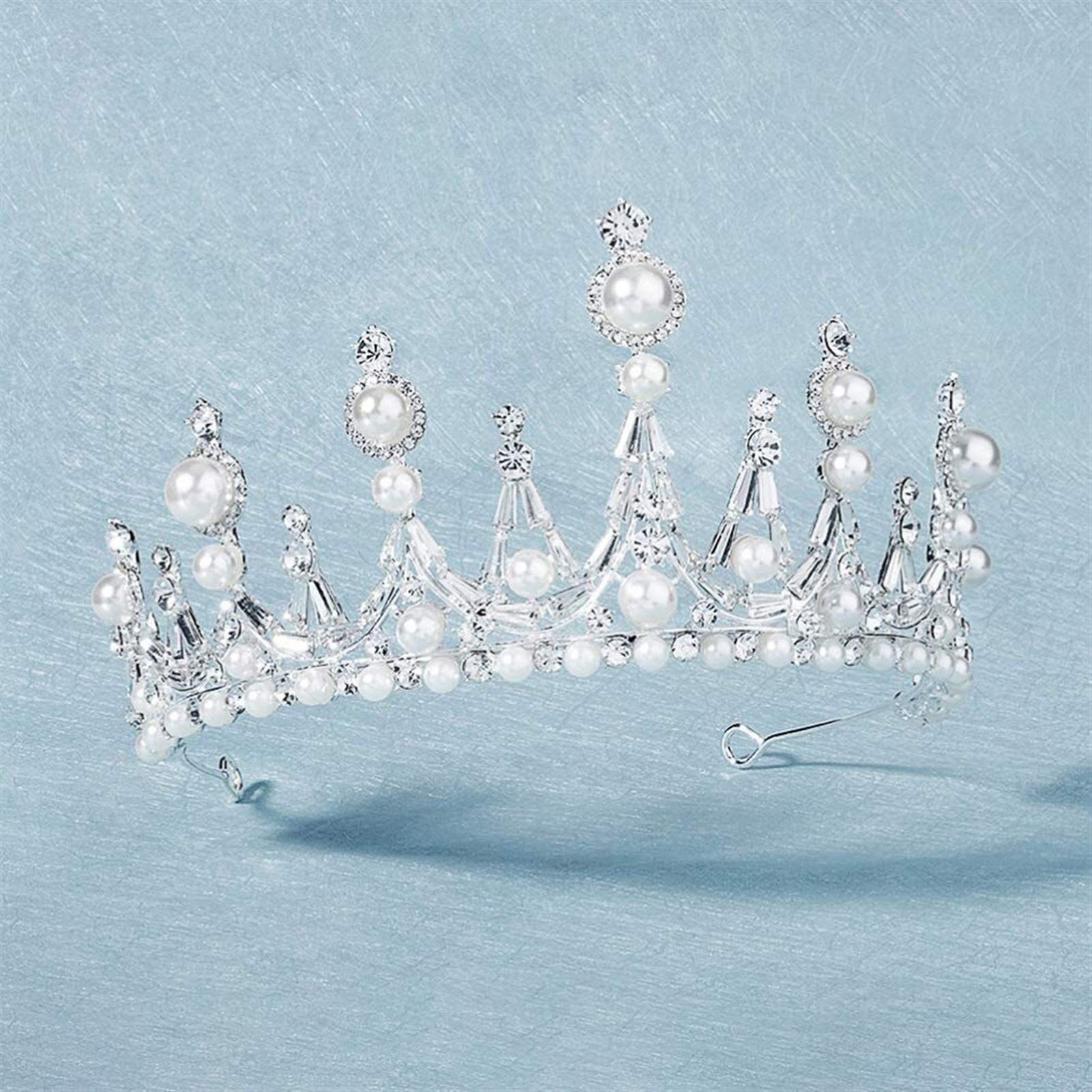 Korona ślubna perła diadem dla panny młodej opaska tiara księżniczki nakrycie głowy nakrycia głowy akcesoria do włosów dla panny młodej