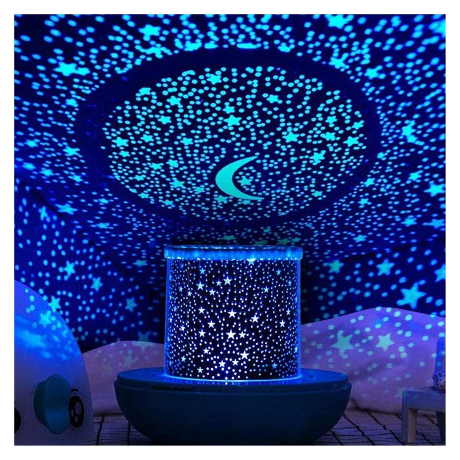 YXCKG Luz Nocturna para Niños, Proyector De Luz Estrellas Galaxia para Habitación Luces De Fiesta Decoración De Estrellas De Techo, Proyector De Nebulosa Giratorio, Mejor Regalo, Cumpleaños, Navidad