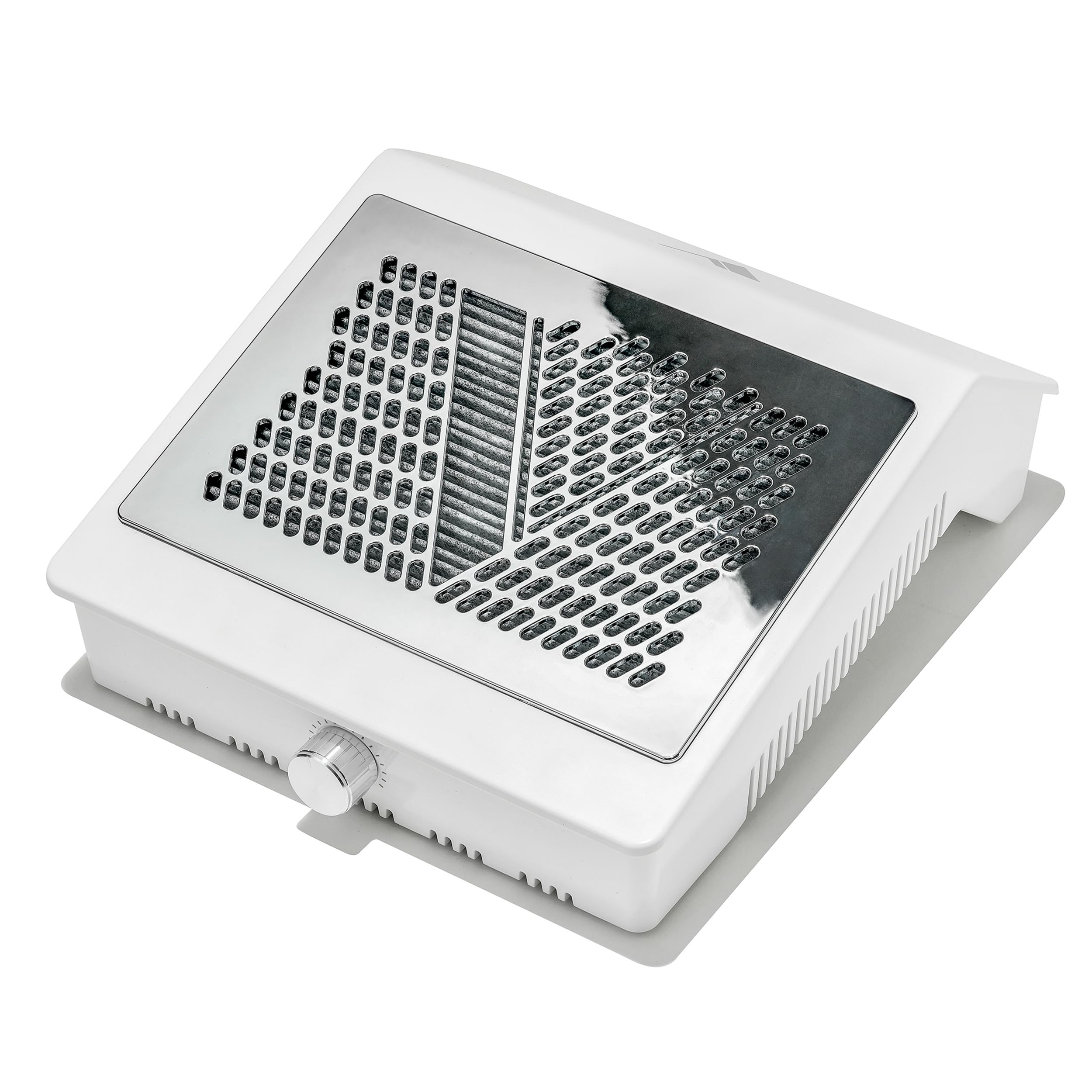 V Beauty Pure Nail Fan Dust Collector - Nail Dust Extractor and Catcher Vacuum, Sleek, Lightweight, and Adjustable Salon Fan with Activated Charcoal