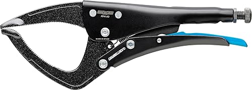 Channellock 104-10 Alicates grandes de bloqueo de mandíbula de 10 pulgadas, revestimiento de resina epoxi, acero forjado, diseño de mandíbula grande