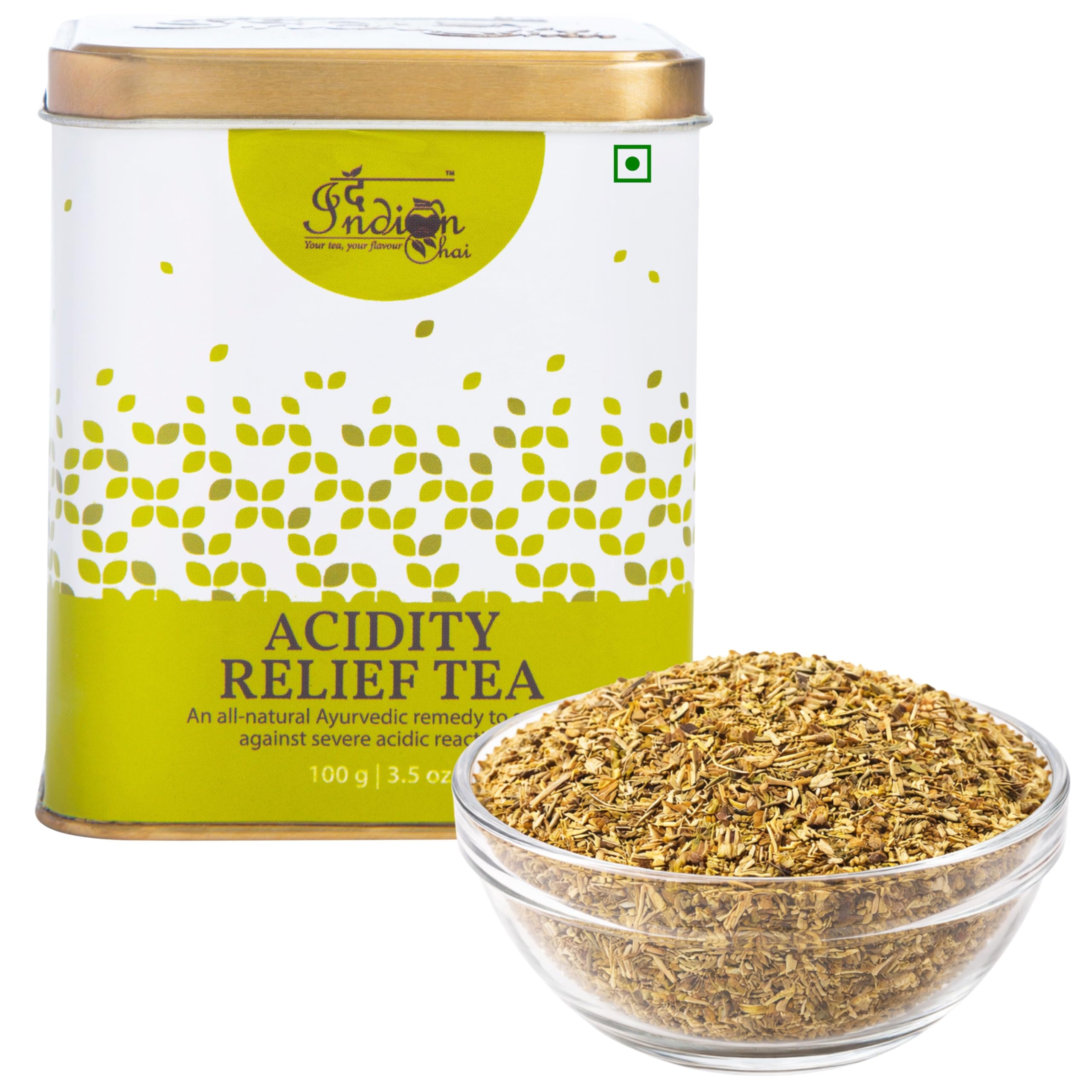The Indian Chai - Acidity Relief Tea 100Gm, Herbal Tea Leaf With Milk Thistle, Anantmool, Guduchi, Bala, Relieves Acidity And Gas, Aids Digestion-image-44