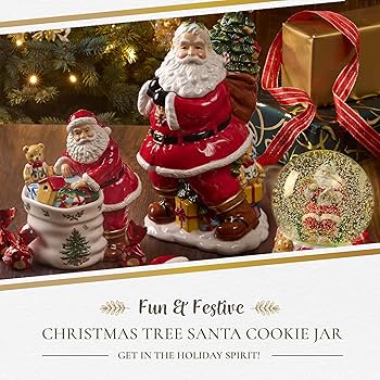 Spode クリスマスツリー サンタクロース クッキージャー　新品 Amazon.co.jp: Spode - クリスマスツリーコレクション