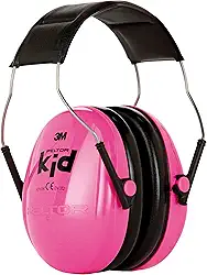 3M, Abafador Peltor Protetor de Ruídos Infantil, Cor Rosa, 1 Unidade