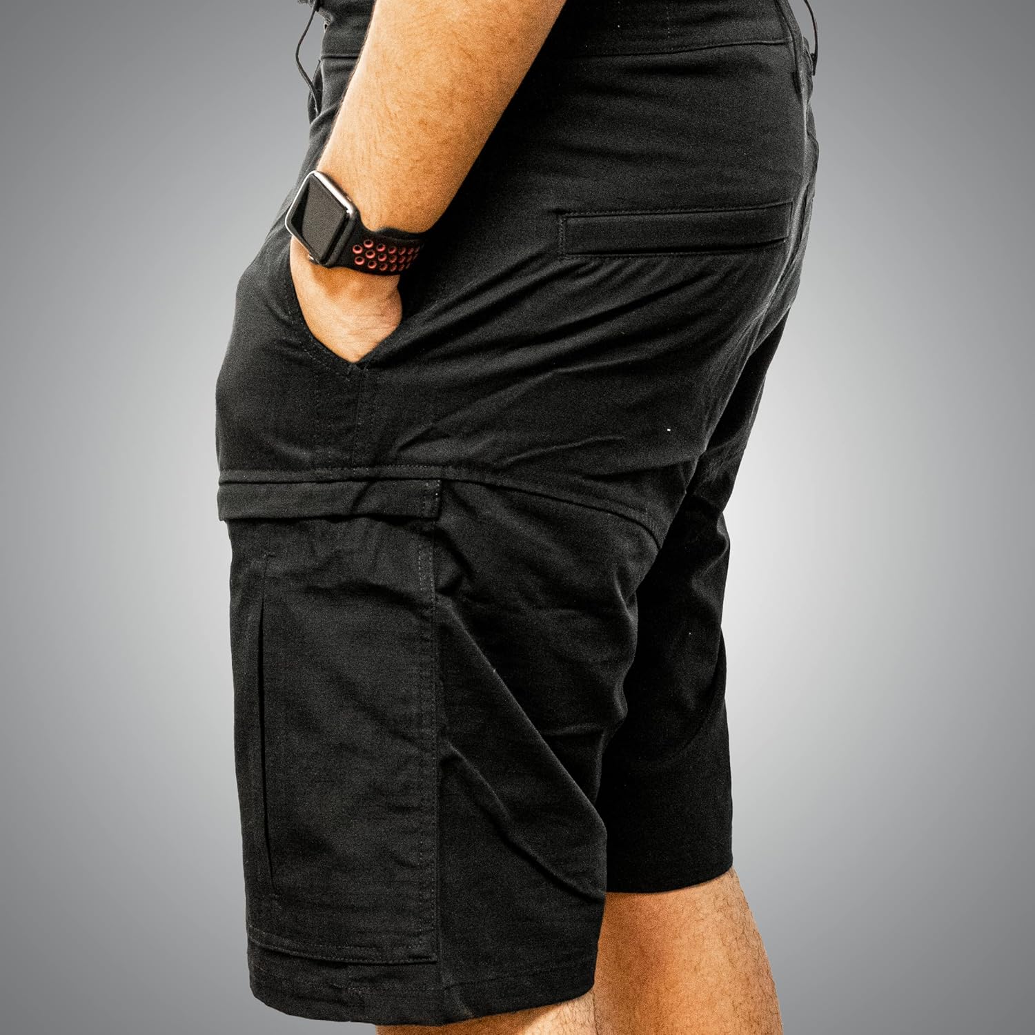 Marwin Sports Boulton Men’s Water-Resistant Zipper Cargo Short with Multi-Utility Pockets