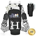 LOKASS Personalized Water Bottle Holder with Strap for Stanley Cup Accessories 40 oz Tumbler, Initial Water Bottle Carrier Bag W/Phone Pocket, for Women,Ideal for Thanksgiving/Christmas/New Year