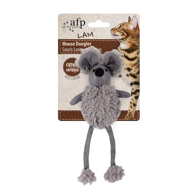 Foto 2 de 5 de AFP Juguetes De Peluche Para Gatos Lambsool-Mouse Dangler