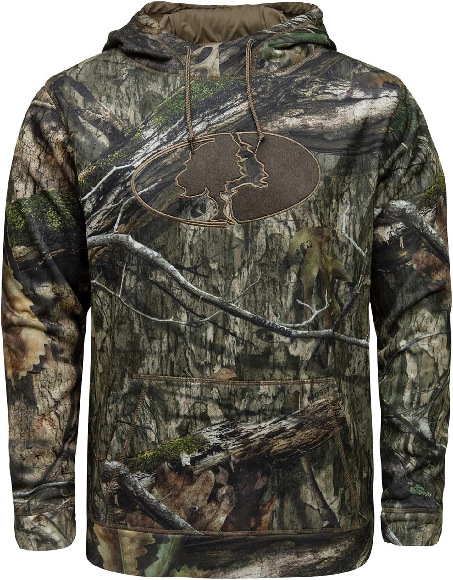 Mossy OakMen's Camo Hunting Hoodies Performance Fleece Logo Hooded Sweatshirt
