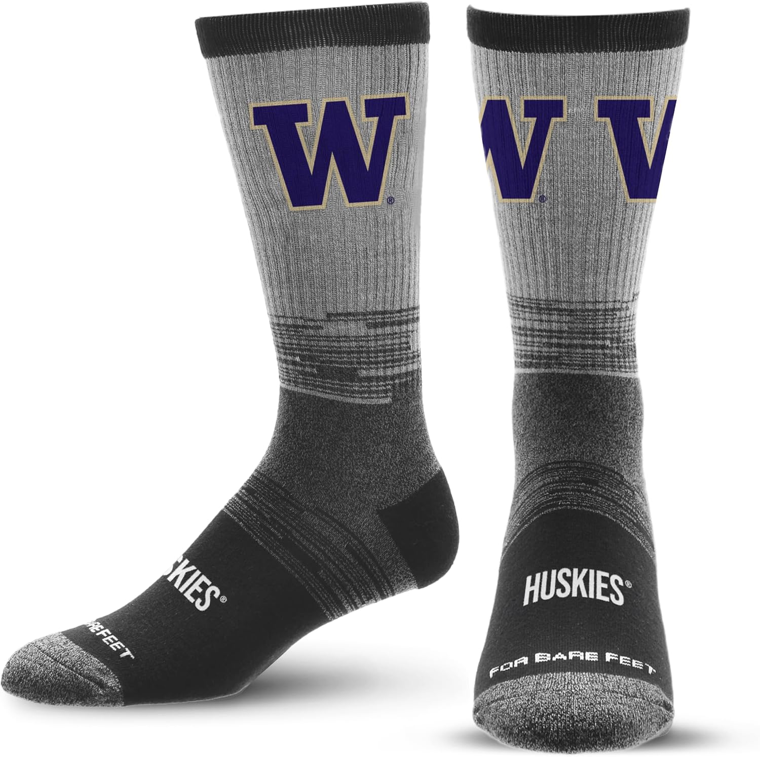 For Bare Feet NCAA Unisex Team Tonal Color Crew Sock