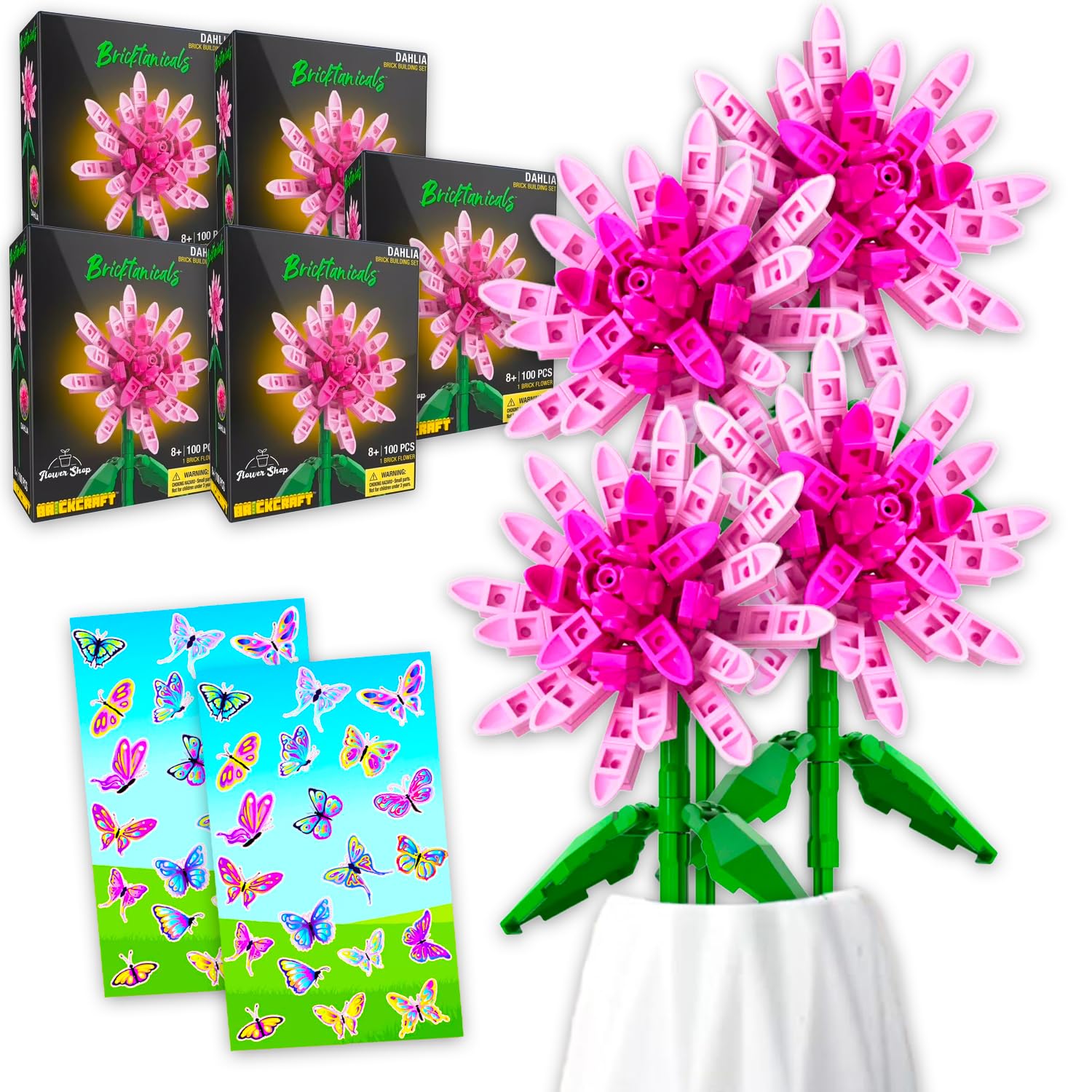 Amazon.com: Brickcraft Bricktanicals Flower Bouquet Set - Bundle