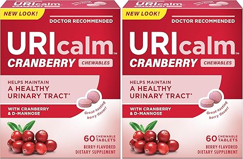 Miniatura 9 de Uricalm Arándano, suplemento dietético diario masticable con D-manosa, bayas, 60 unidades