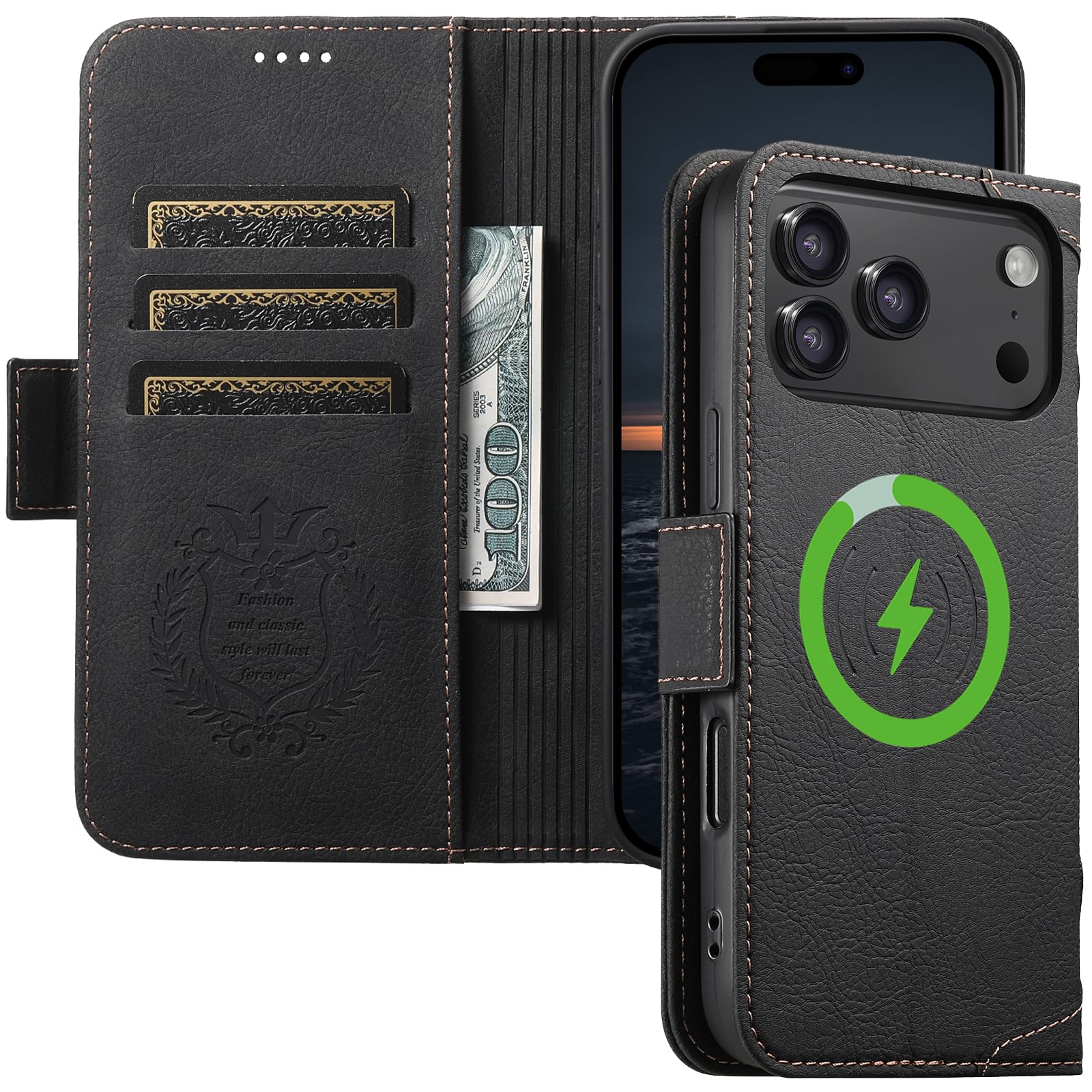 Amazon.co.jp: JCGOOD iPhone17 Pro Max ケース 手帳型 MagSafe対応 い