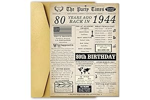 Happy 80th Birthday Card Gifts for Women Men