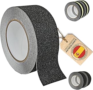 Fita antiderrapante escadas chão exterior 10 metros | fita antiderrapante para segurança interior e exterior, rolos de 5 cm x 10 m ou luminescente, 5 x 5 m, 1 fita antiderrapante 5 cm x 10 m,
