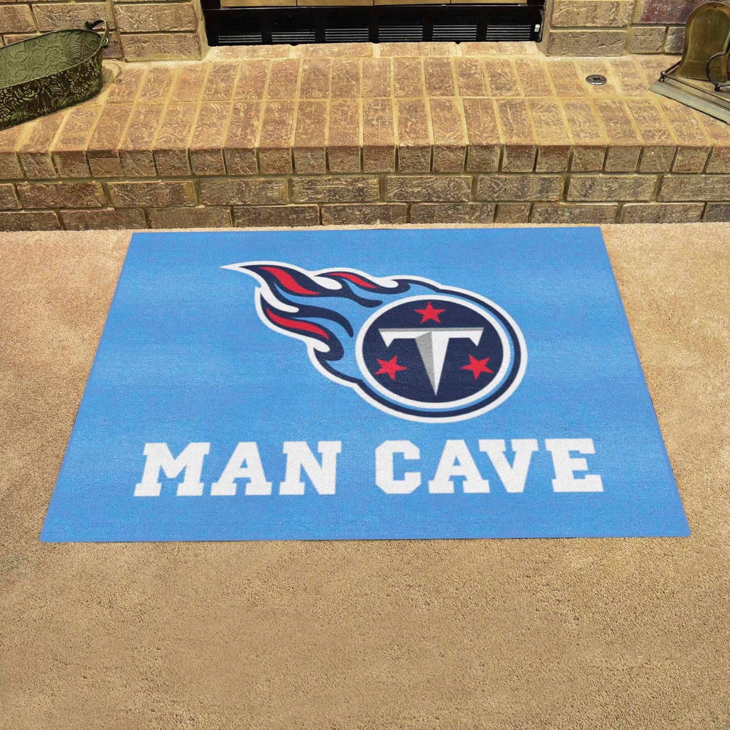 FANMATS 14380 NFL Tennessee Titans Nylon Universal Man Cave All-Star Mat , 34"x45"